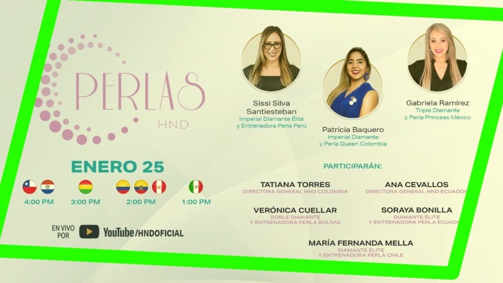 HND VIVO 🚀🔹 Especial Perlas Enero 2022 | Capacitación GRÁTIS para mujeres emprendedoras