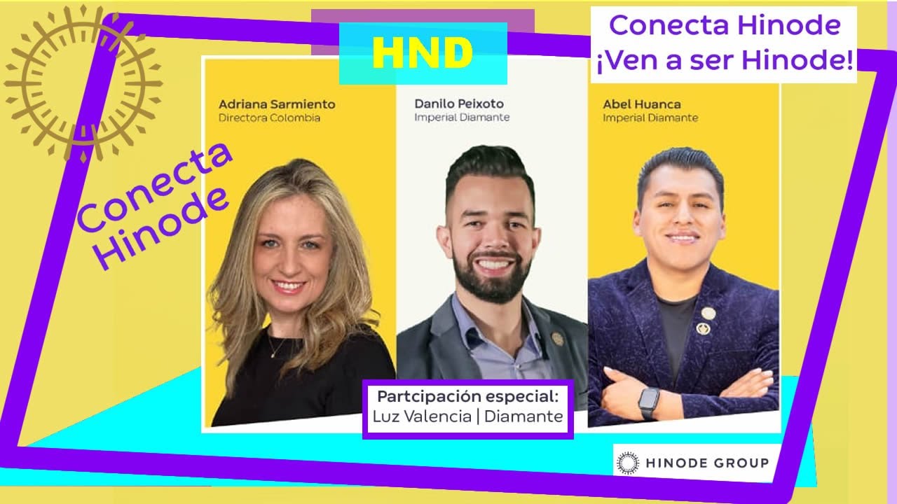 Conecta HND en Vivo💛💜 Adriana Sarmiento, Danilo Peixoto, Abel Huanca y Luz Valencia 💛💜 Hinode Group